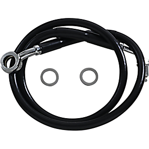 Brake Line - +8" - Black - '18-'22 Softail 1741-5834