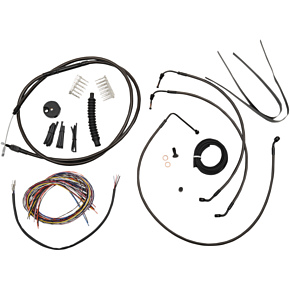 Cable Kit - 15" - 17" Ape Hanger Handlebars - Midnight LA-8011KT2B-16M