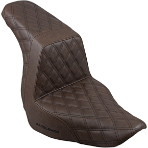 Step Up Seat - Lattice Stitched - Brown