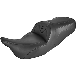 Saddlemen Roadsofa™ Standard Reach Seat - Without Backrest - Black/Black Stitching 808-07B-187