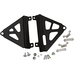 Works Connection Radiator Brace - Black - Honda 18-B709
