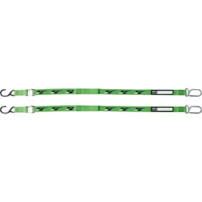 Tie-Downs - Black/Green - Kawasaki 22-45182
