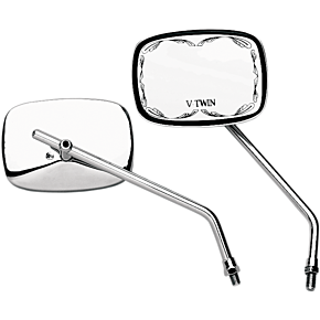 Die-Cast Mirror - Scrolled - V-Twin - 10 mm 20-21750