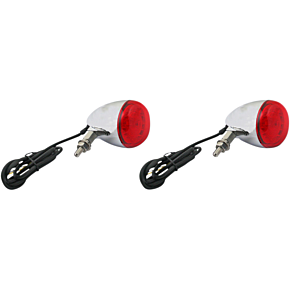 ProBEAM® Universal Turn Signals - Chrome/Red PB-UNV-RTS-R-C