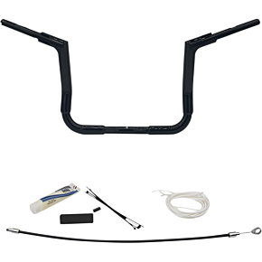 Fat Baggers Inc Handlebar Kit - Flat Top - 12" - Black 609112-B