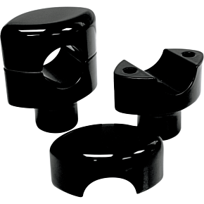 La Choppers Risers - Hefty Smooth - 1-1/2" - Black LA-7406-01B