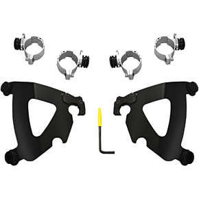 Memphis Shades Road Warrior Mounting Kit - Black - FXDWG MEB2030