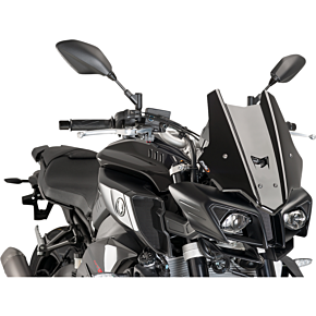 PUIG New Generation Windscreen - Black - MT10