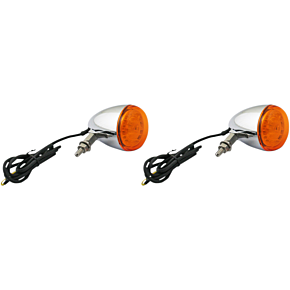 ProBEAM® Universal Turn Signals - Chrome/Amber PB-UNV-TS-A-C