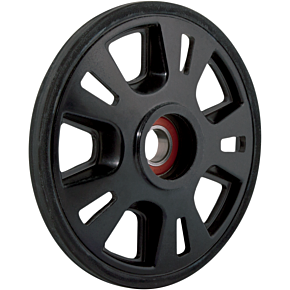 Idler Wheel - With Snap Ring/Bearing 6004 - Black - 200 mm OD x 20 mm ID 298988
