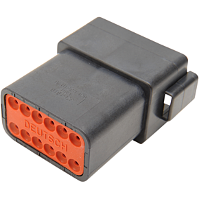 12-wire Black Deutsch Rcptcl & Wdglck Hd# 72109-94bk