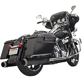 Bassani Xhaust 4" QNT Mufflers - Black 1F7QNT5B