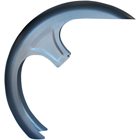 Russ Wernimont Designs Custom Dresser Front Fender for 30" Wheel - Steel - LS-3 Style - 6.5" W x 55.375" L RWD-50185