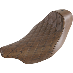 Saddlemen Renegade Seat - Lattice Stitched - Brown - FLH