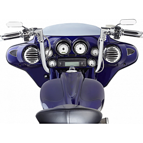 Deep Cut Comfort Series Grips - TBW - Chrome 500-070
