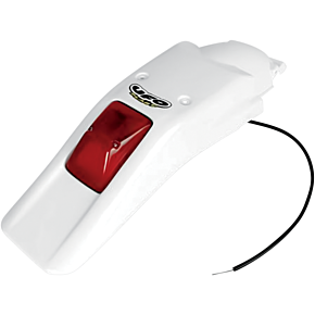Enduro Rear Fender with 21/5W Light - White HO03611041