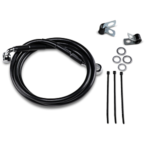 Brake Line - Front - Black - +4" - '99-'07 FXST 1741-2546