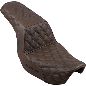 Step Up Seat - Lattice Stitched - Brown - Dyna