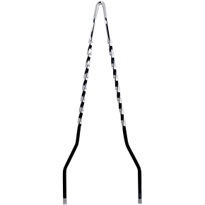Twisted Sticks Sissy Bar - Black - 30" CV-8040B