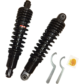 Drag Specialties Shocks Premium Ride-Height Adjustable Shocks - Black - Heavy Duty - 13" C16-0154HB