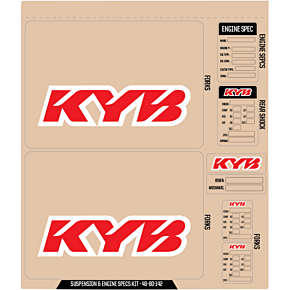 KYB Decal Kit - Red 40-80-142