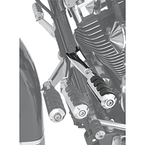 Adjustable Frame Mount Peg - Chrome - 1.25" HD003
