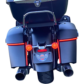Saddle Bag Lights - Red Lens CD-INDBAG-SWN-R