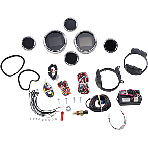 Dakota Digital MLX 6-Gauge Instrument Kit - Chrome Bezel MLX-8696