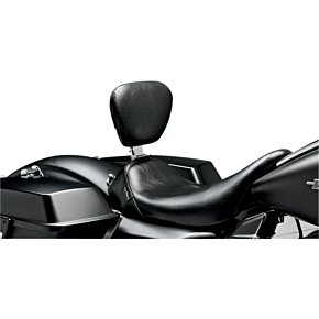 Le Pera Bare Bones Solo Seat - w/ Removable Drivers Backrest - Smooth - Black - FL LK-005BR