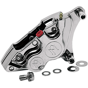 Performance Machine Pm Caliper - Front Left - Polished - 84-99 Harley-Davidson 0053-2915P