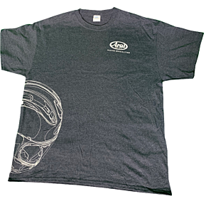 Arai Helmet T-Shirt - Dark Heather Gray - XL 121566