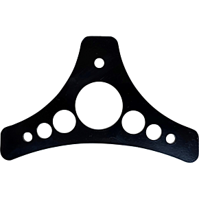 Le Pera Sissy Bar Plate - Dead End - Holygrail - Black H-SB HOLYGRAIL