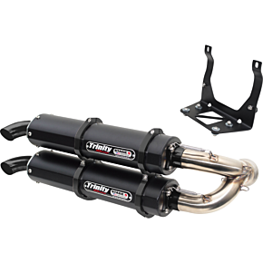 Stage 5 Slip-On Dual Muffler - Cerakote Black TR-4160S-C2