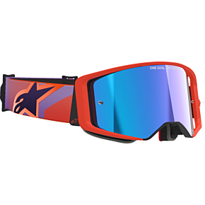 Supertech Vision Goggle - Corp - Hot Coral Purple - Blue Mirror Lens 5100326-414