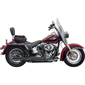 Mega Power Exhaust - Black - Short - FXS/FLS 1S12RB