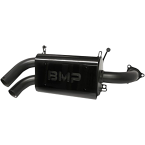 Double Barrel Slip-On Muffler - Ceramic Black 17-314-CB