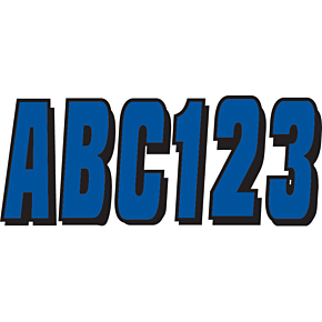 I.D. Sticker Kit - 320 Series - Blue BLBLK320