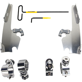 Memphis Shades Fats/Slim Mounting Kit - Polished - XL12C MEK2005
