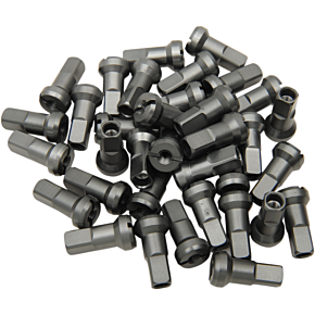 Moose Racing MX1 Nipple Set - Titanium Gray - 8 Gauge