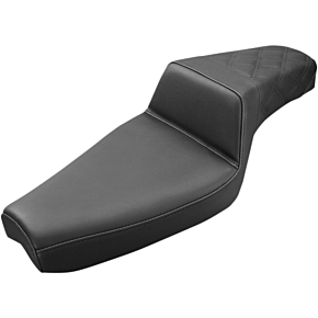 Step Up Seat - Lattice Stitched - Black - XL