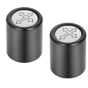 Docking Hardware Covers - Cross Black FD41-DC-2730-BK