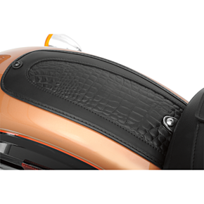 Drag Specialties Fender Skin - Embossed Faux Gator Leather Center 1405-0154