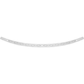 Memphis Shades Windshield Trim - Polished - Chain - FLH '14+ MEM0973