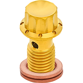 Banjo Bolt - M12x1.25 - Gold 300-835