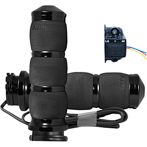 Grips - Heated - Air Cushion - Cable - Black AIR-90-ANO-HT