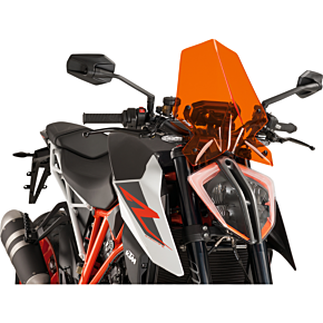 PUIG New Generation Windscreen - Orange - KTM