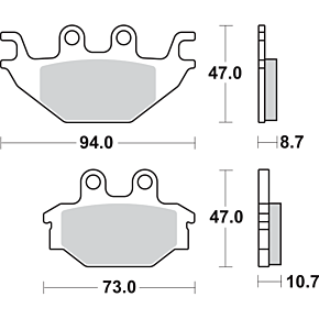 Off-Road Sintered Brake Pads 810SI