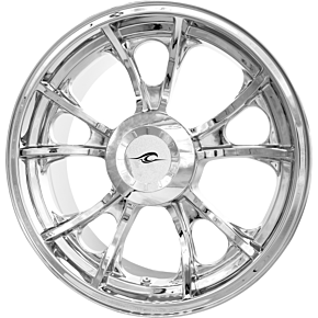 Coastal Moto Rear Wheel - Largo 3D - Single Disc w/or without ABS - Chrome - 18"x7.00" 3D-LAR187CH-TRK