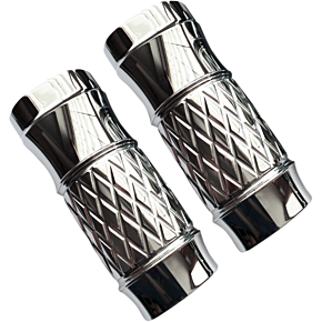 Eddie Trotta Designs Fork Slider Covers - Platinum-Cut Chrome - Extended +2" TC-965
