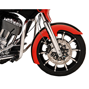Klock Werks Slicer Front Fender - Black - Steel - 16"-19" KW05-01-0460